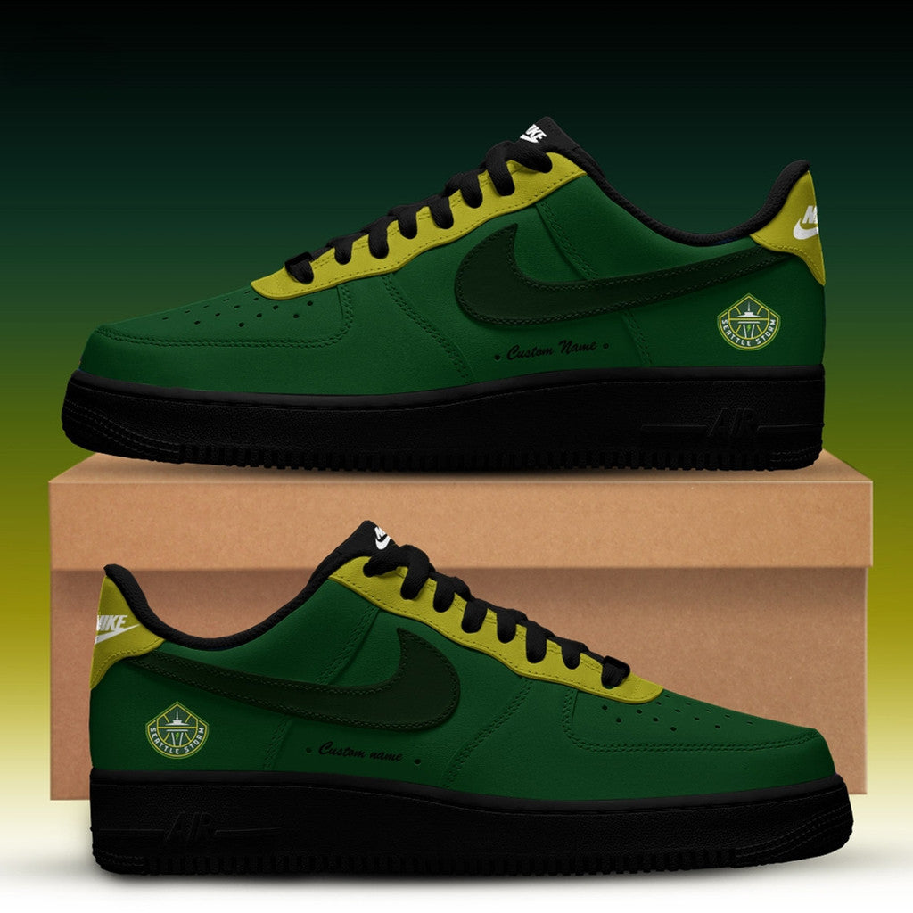 Personalized Seattle Storm WNBA X Back 2 Black Shoes Sneakers Seattle Storm Merch 2026 - Loomnari