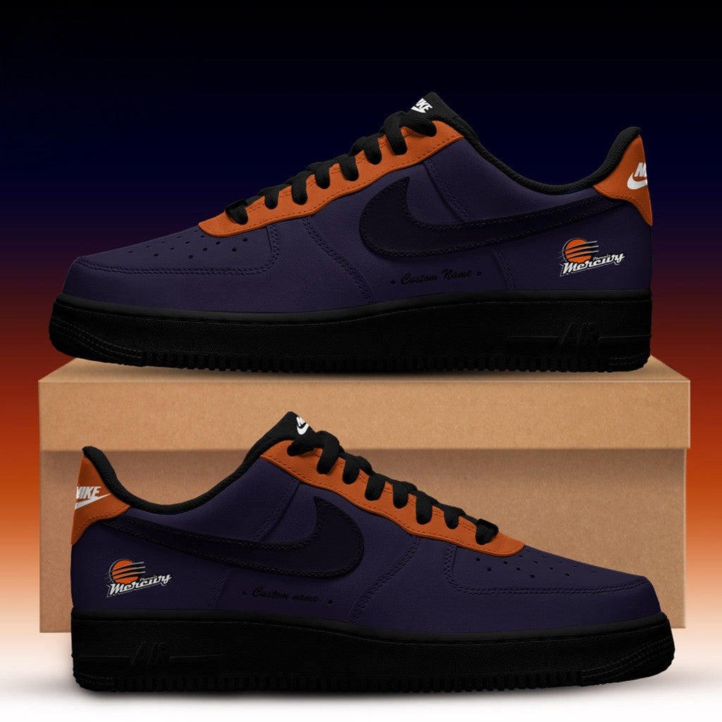 Phoenix Mercury WNBA X Back 2 Black Shoes Sneakers 2026 Phoenix Mercury Merch Gift For Fans - Loomnari
