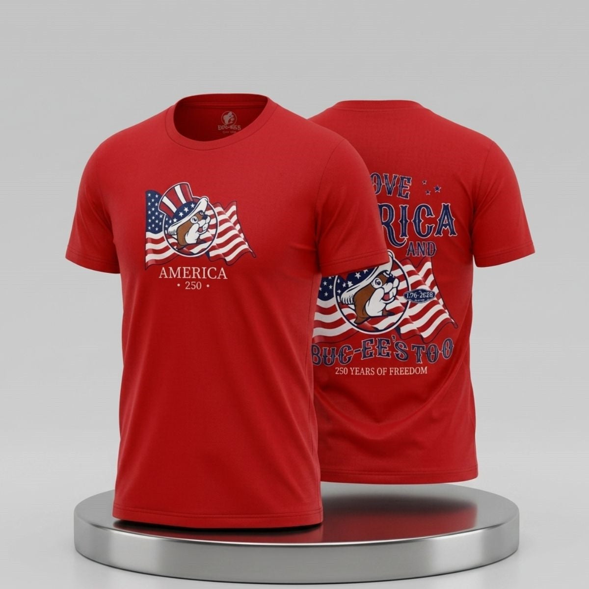 2026 Bucee's Adult 4th Of July T-Shirt America's 250 Shirt Best Gifts For Husband - Loomnari