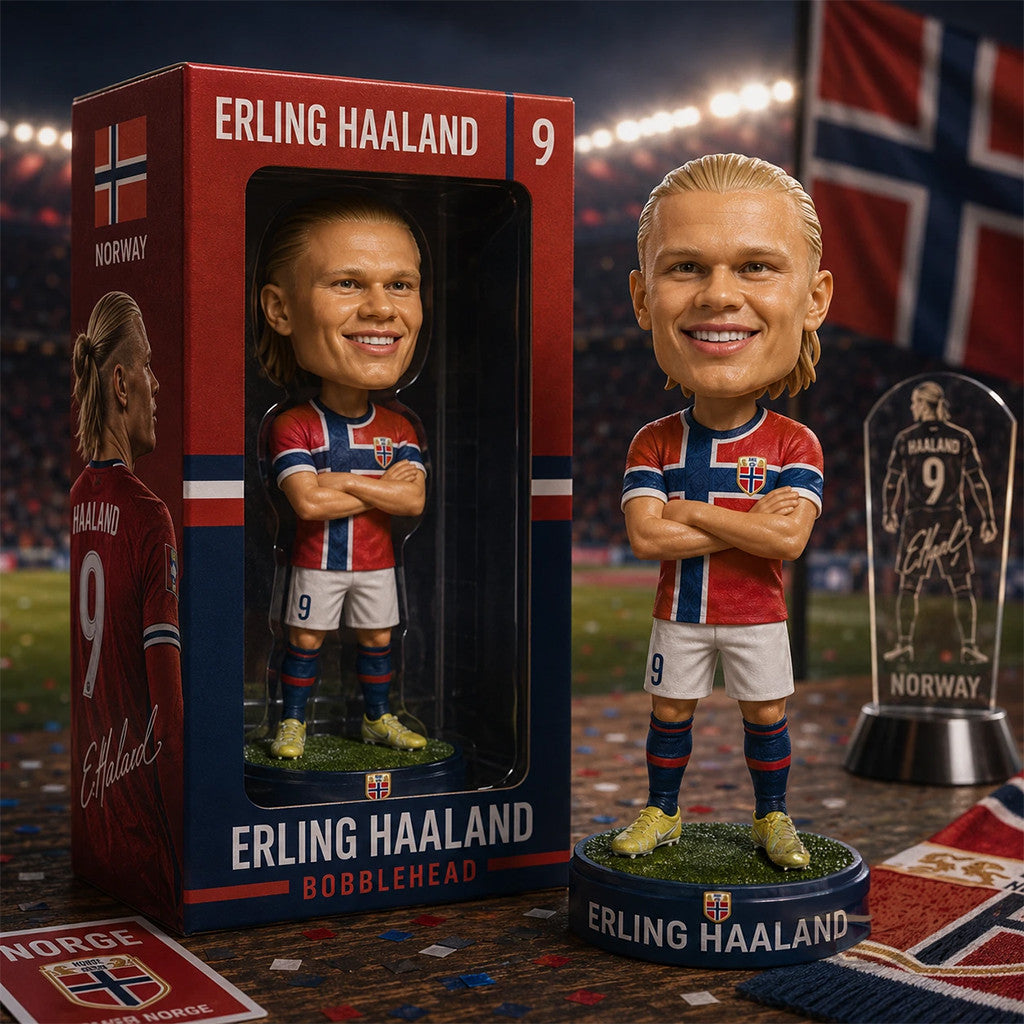 Erling Haaland Norway National Football Team Bobblehead Funko Pop #9 Erling Haaland WC Merch - Loomnari