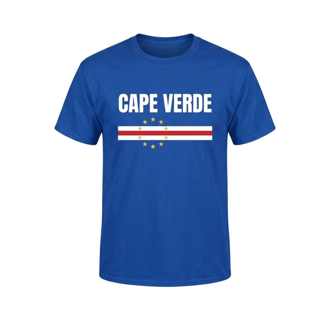 Cape Verde Flag National Striped T-Shirt Cape Verde Merch Gift For Fans - Loomnari