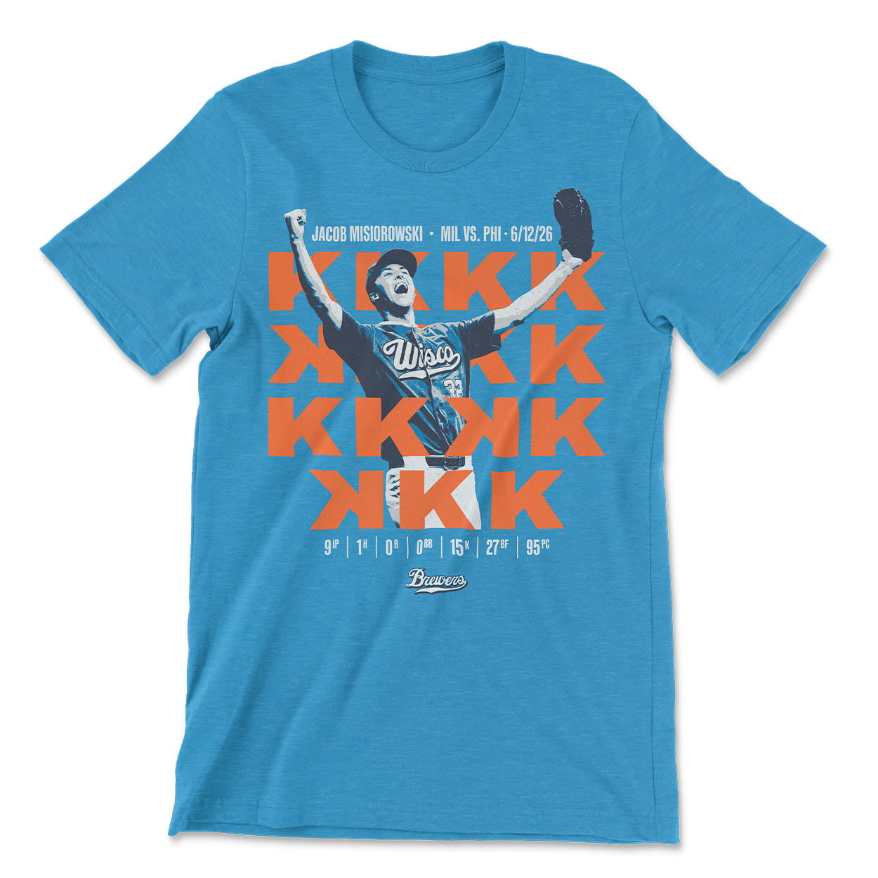 2026 Brewers Jacob Misiorowski T-Shirt Jacob Misiorowski Merch Unique Gifts For Husband - Loomnari