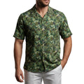 Tropical Jungle Green Hawaiian Shirt Dense Foliage Print Aloha Shirt Special Gift For Dad - Loomnari