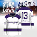 SOAD Merch 2026 System Of A Down Europe Tour Signed Hockey Jersey Gifts For Heavy Band Fans - Loomnari