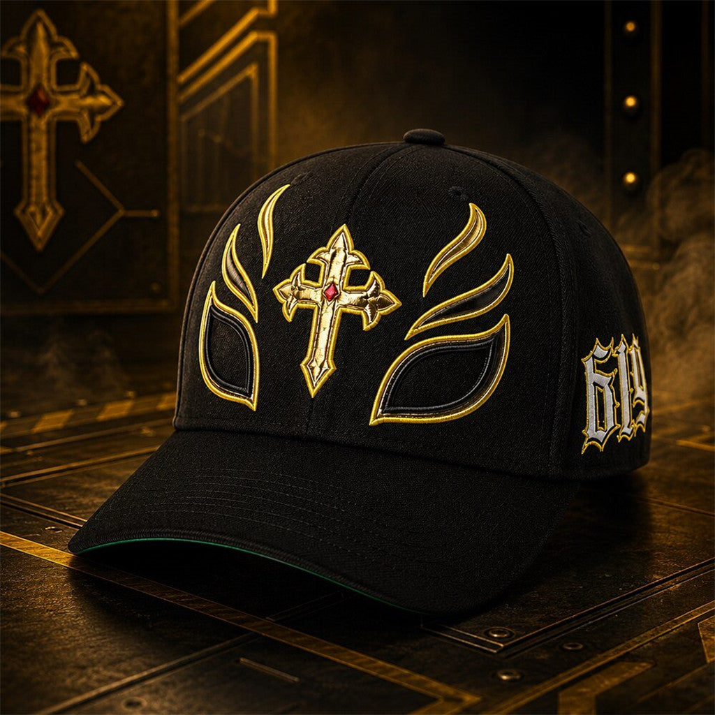 WWE Rey Mysterio Booyaka 619 Black And Gold Hat 2026 Wrestling Fan Cap Gift For Dad - Loomnari
