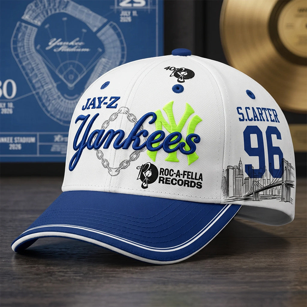 New York Yankees Jay Z Roc A Fella Records Yankee Stadium 2026 Hat Jay Z 30 Merch Gift For Fans - Loomnari