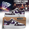 Custom System Of A Down 2026 European Tour Signature Shoes Sneakers SOAD Merch Gift For Fans - Loomnari