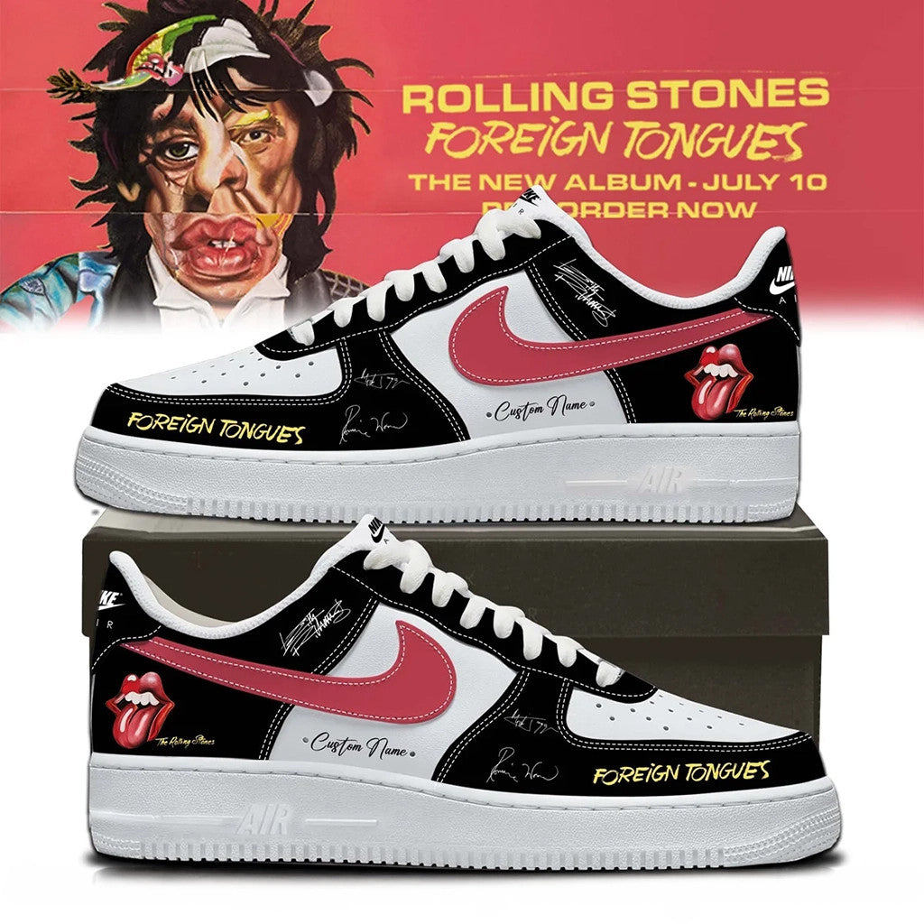 Custom The Rolling Stones Foreign Tongues Album Shoes Sneakers 2026 The Rolling Stones Merch - Loomnari