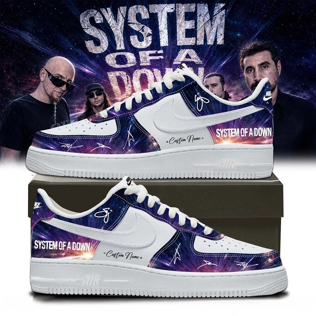 Personalized SOAD Merch 2026 System Of A Down Signature Shoes Sneakers Gift For Band Fans - Loomnari