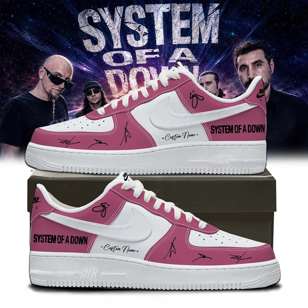 Personalized SOAD Merch 2026 System Of A Down Signature Shoes Sneakers Music Gift Idea For Guys - Loomnari