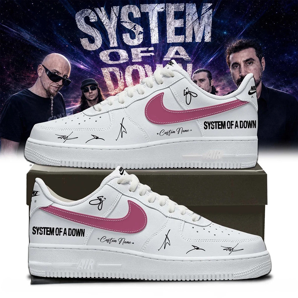 Personalized SOAD Merch 2026 System Of A Down Signature Shoes Sneakers Presents For Music Lover - Loomnari