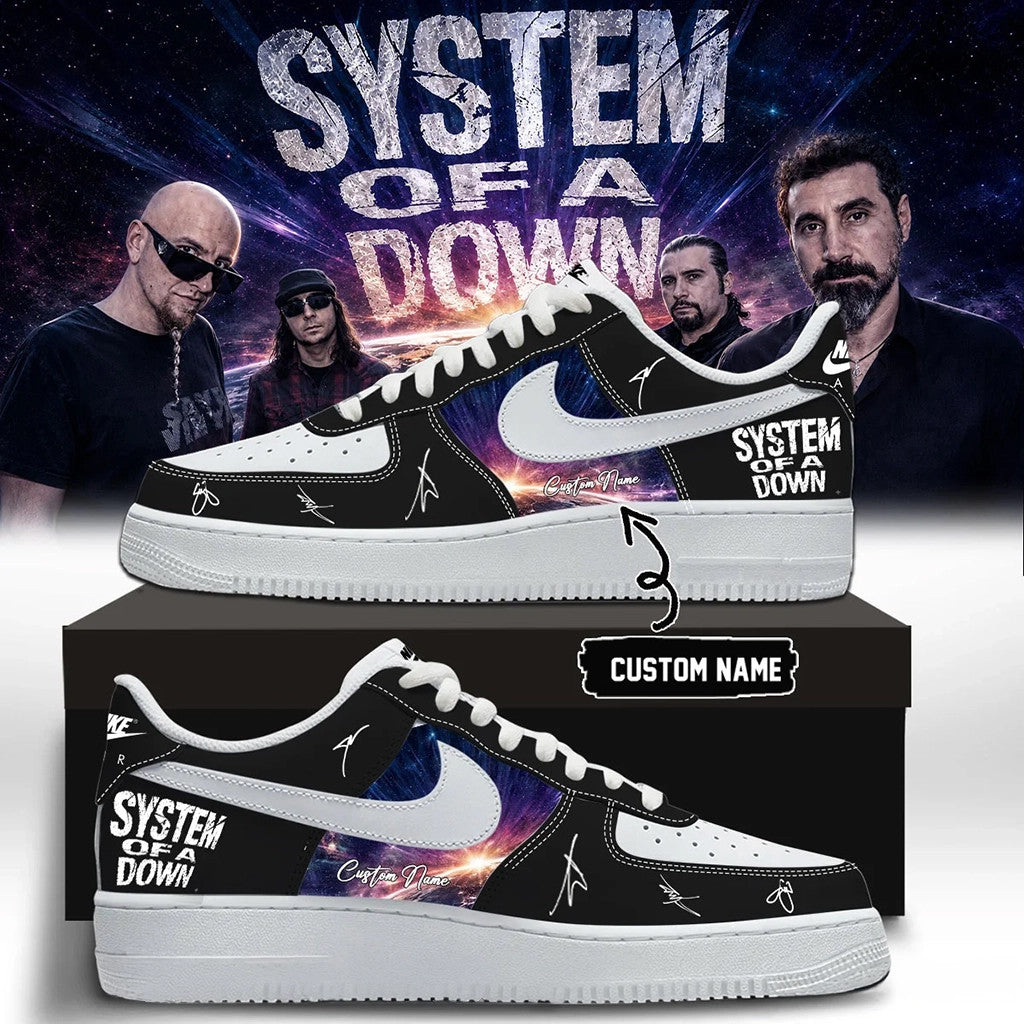 Personalized SOAD Merch 2026 System Of A Down Tour Signed Shoes Sneakers Gift For Music Lover - Loomnari