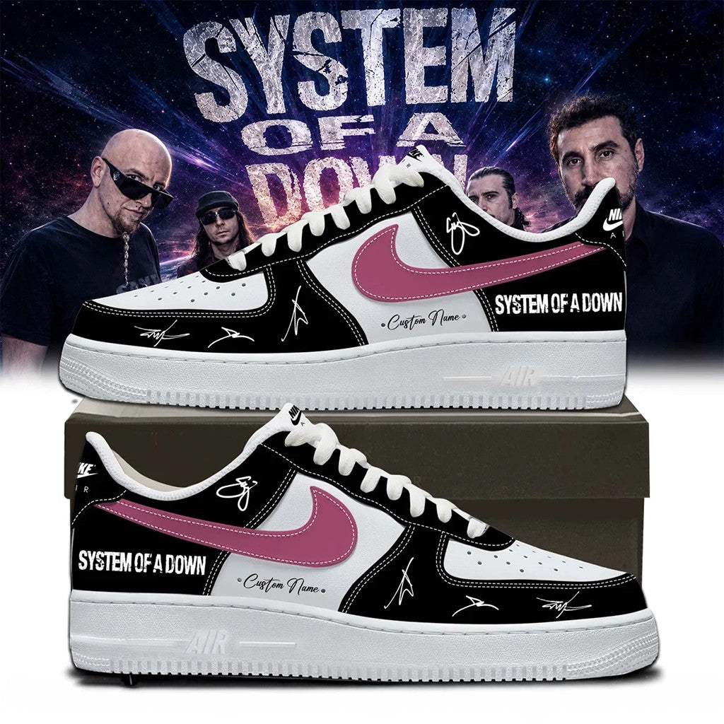Personalized SOAD Merch System Of A Down 2026 Signature Shoes Sneakers Gift For Metal Band Fans - Loomnari