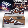 Personalized System Of A Down 2026 Tour Signature Sneakers SOAD Merch Gift For Music Lovers - Loomnari