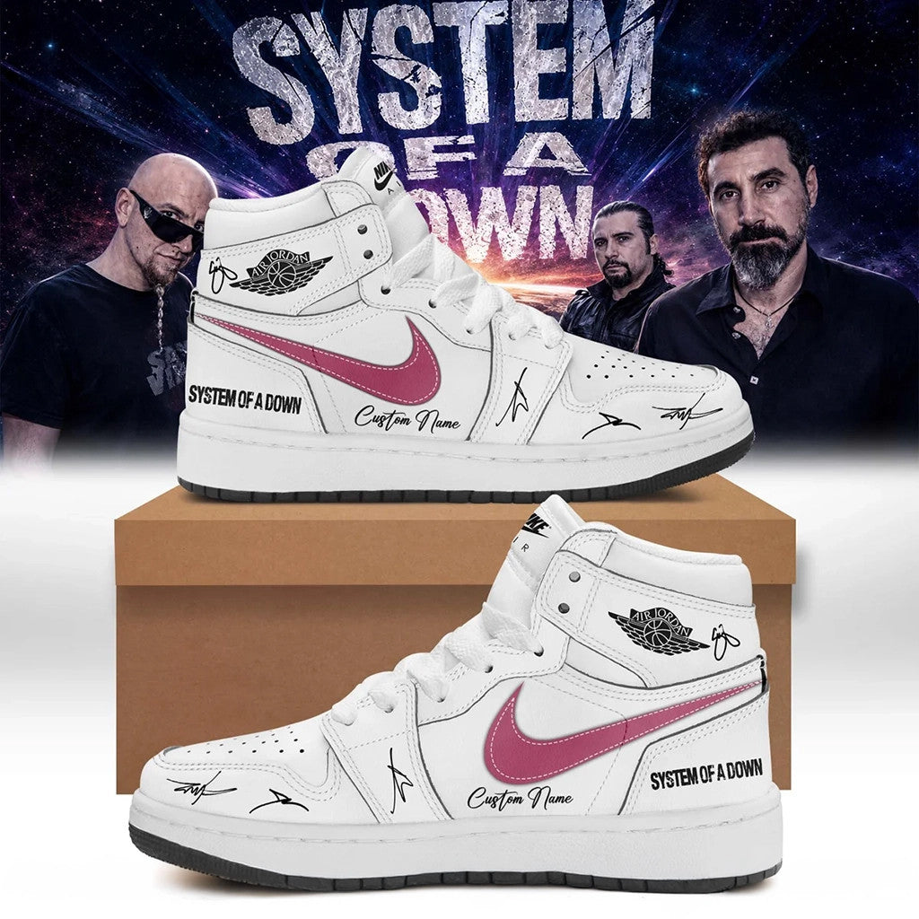 Personalized SOAD Merch 2026 System Of A Down Signature Shoes Sneakers Gift For Music Lover - Loomnari