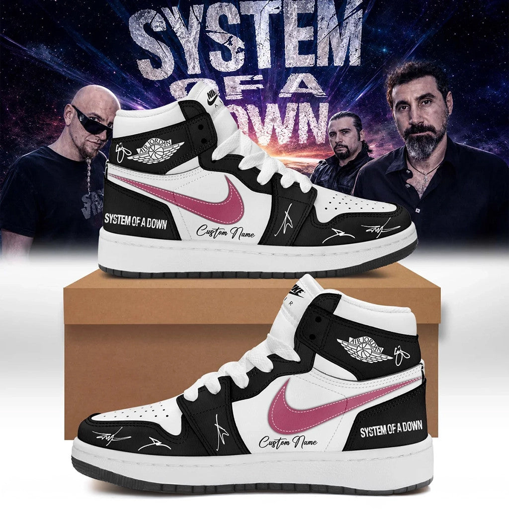 Personalized SOAD Merch System Of A Down 2026 Signature Shoes Sneakers Best Gift For Band Fans - Loomnari
