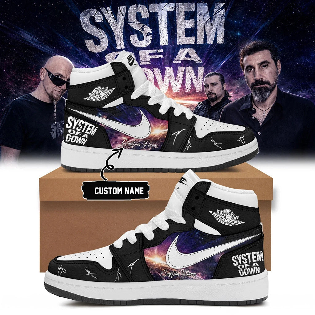 Personalized SOAD Tour Merch 2026 System Of A Down Signed Shoes Sneakers Present For Music Fan - Loomnari