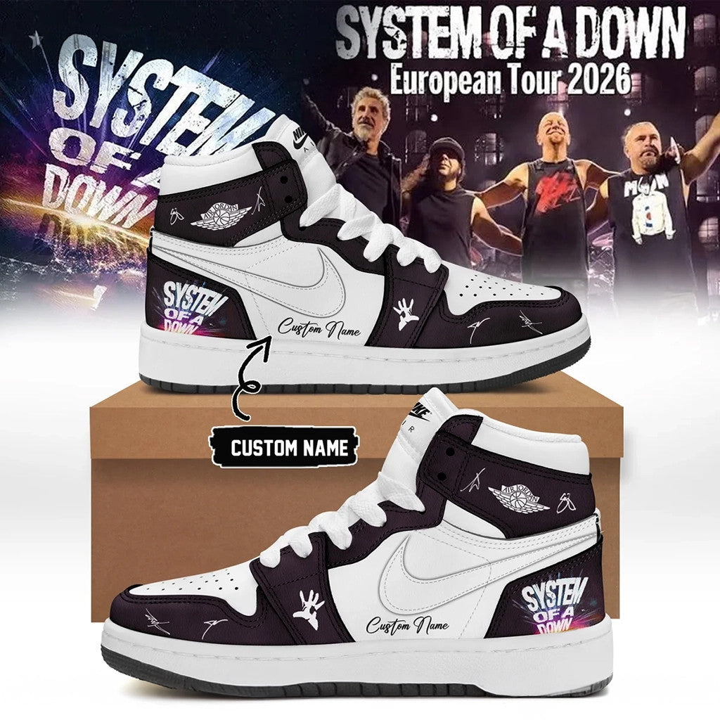 Personalized SOAD Tour Merch System Of A Down Tour 2026 Signature Shoes Sneakers Gift For Fans - Loomnari
