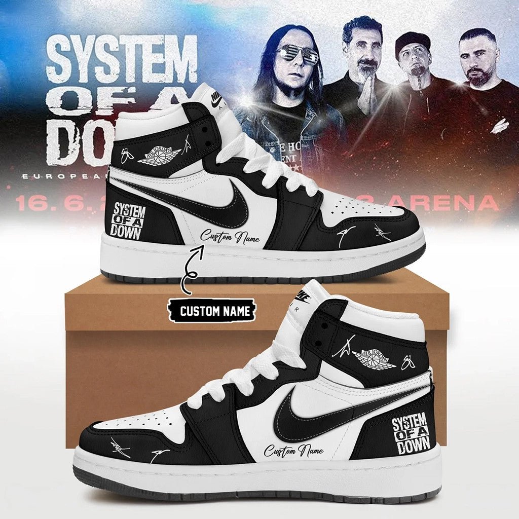Personalized System Of A Down Merch SOAD Europe UK Stadium Tour 2026 Sneakers Signed Fan Gifts - Loomnari