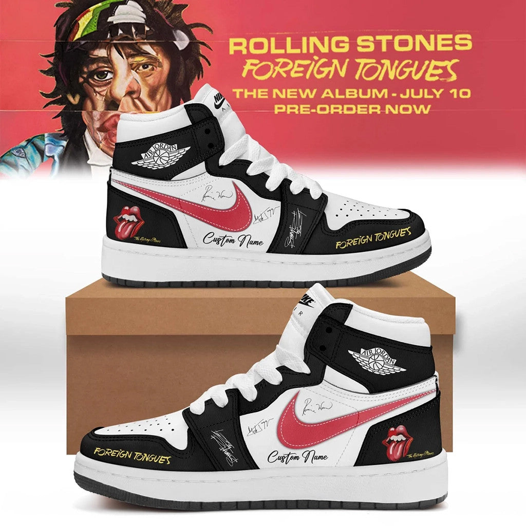 Personalized The Rolling Stones Foreign Tongues Album Sneakers 2026 The Rolling Stones Merch - Loomnari