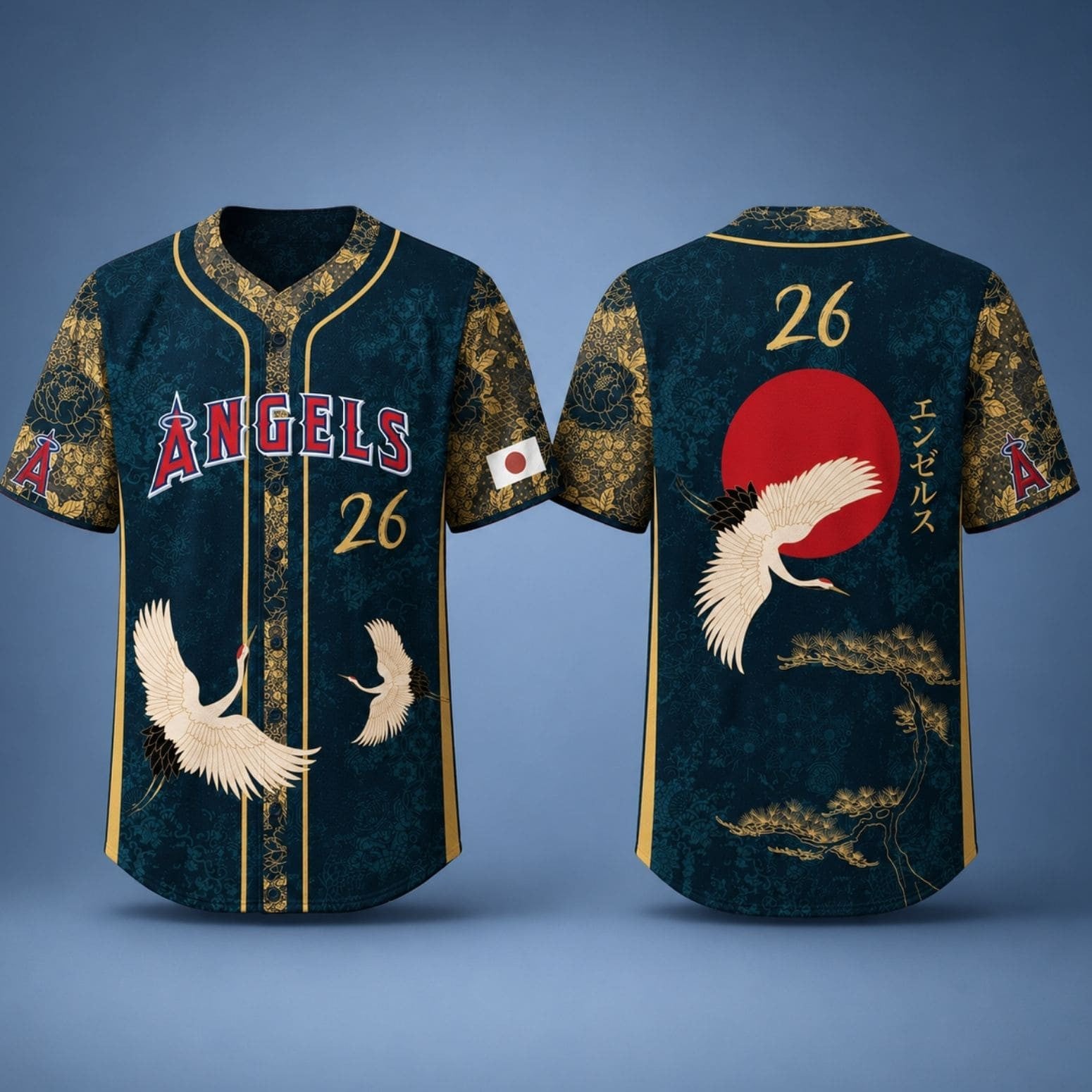 2026 Angels Japanese Heritage Night Baseball Jersey Angels Merch Meaningful Gifts - Loomnari