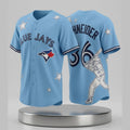2026 Blue Jays Davis Schneider Stars Baseball Jersey Blue Jays Merch Aesthetic Gifts For Fans - Loomnari