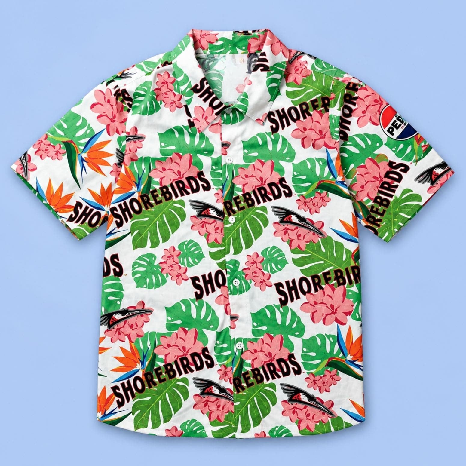 2026 Delmarva Shorebirds Hawaiian Shirt Shorebirds Pepsi SGA Aloha Shirt Gifts For Fans - Loomnari