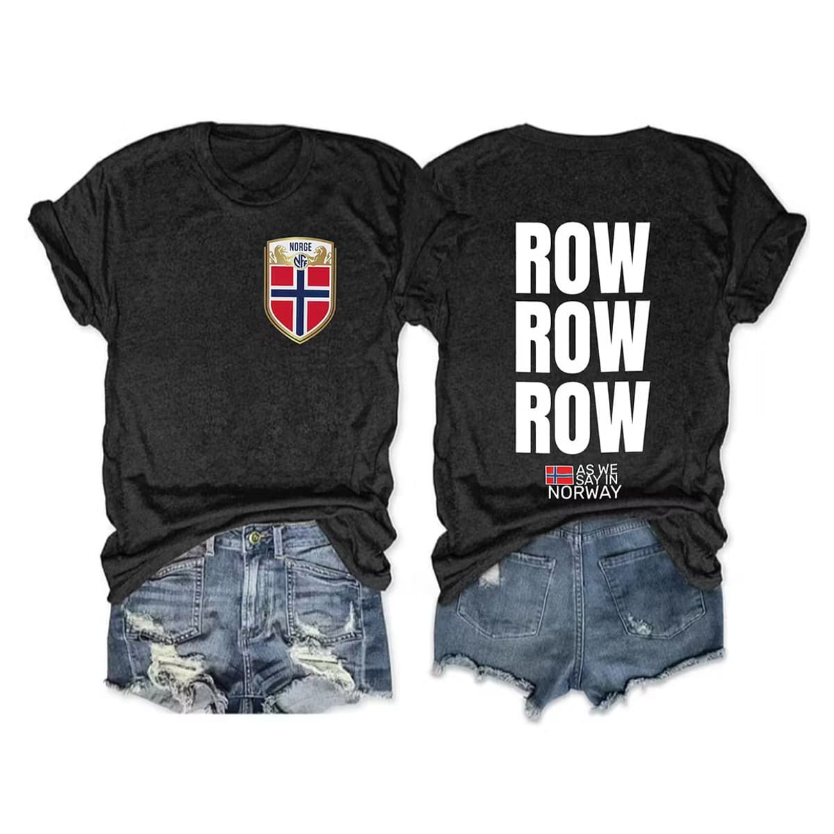 Norway 2026 World Cup Norwegian Vikings Row T-Shirt Norway Row Row Row Shirt Best Gifts - Loomnari
