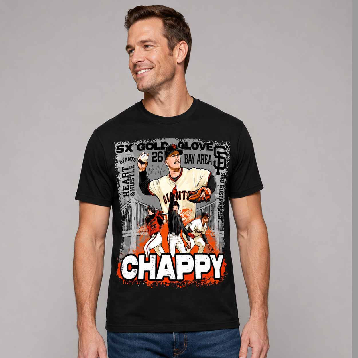 Giants Matt Chapman 5X Gold Glove Bay Area T-Shirt 2026 Matt Chapman Merch Gift For Sport Fans - Loomnari