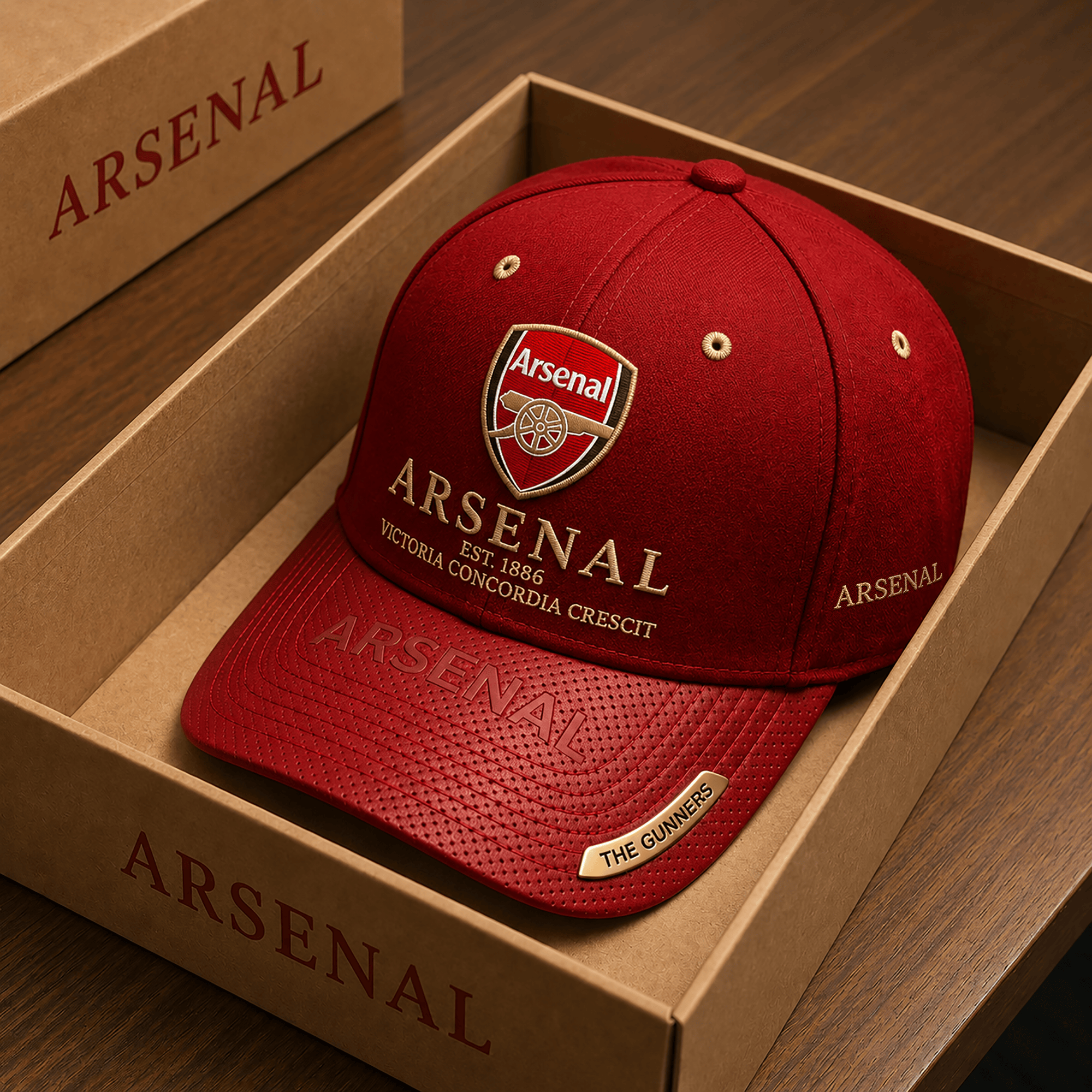 Arsenal Est.1886 The Gunners Classic Cap Arsenal FC Merch Useful Gifts For Brother - Loomnari