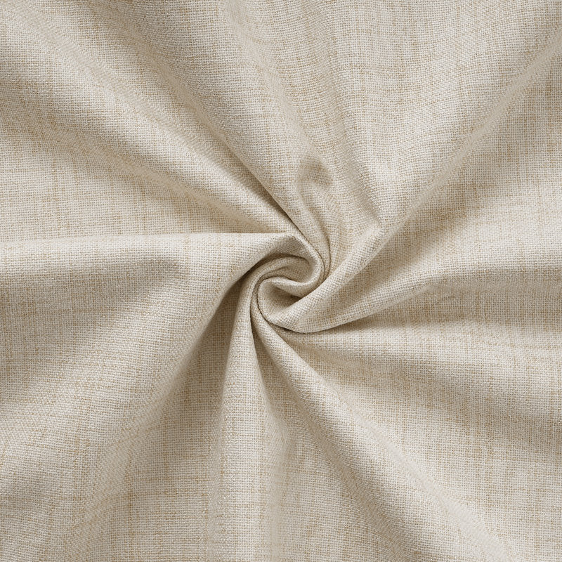 100% Blackout Linen Textured Curtains - Thermal Insulated Set of 2
