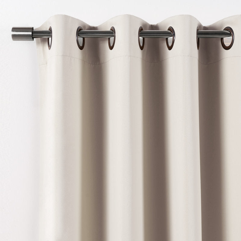 Adina Sevan Thermal Grommet Curtain Panels - Solid Blackout Set of 2