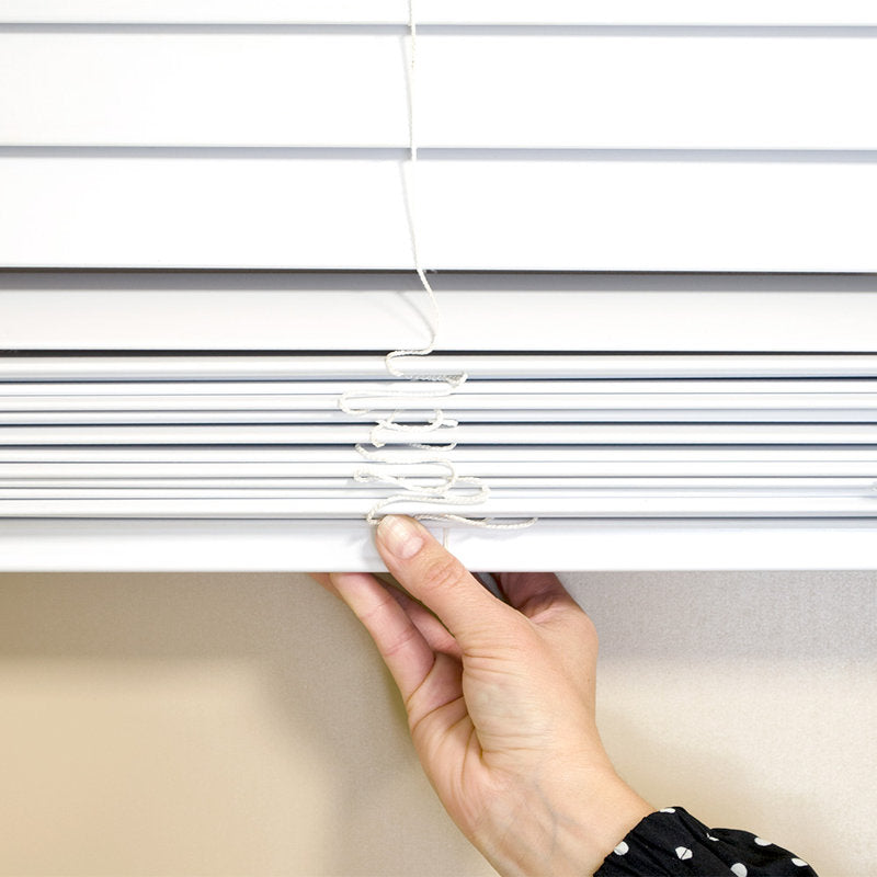 Akura Cordless Faux Wood Blinds - 2" Room Darkening Venetian Blinds