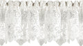 Floral Lace Window Valance - Old World Style Kitchen Curtain