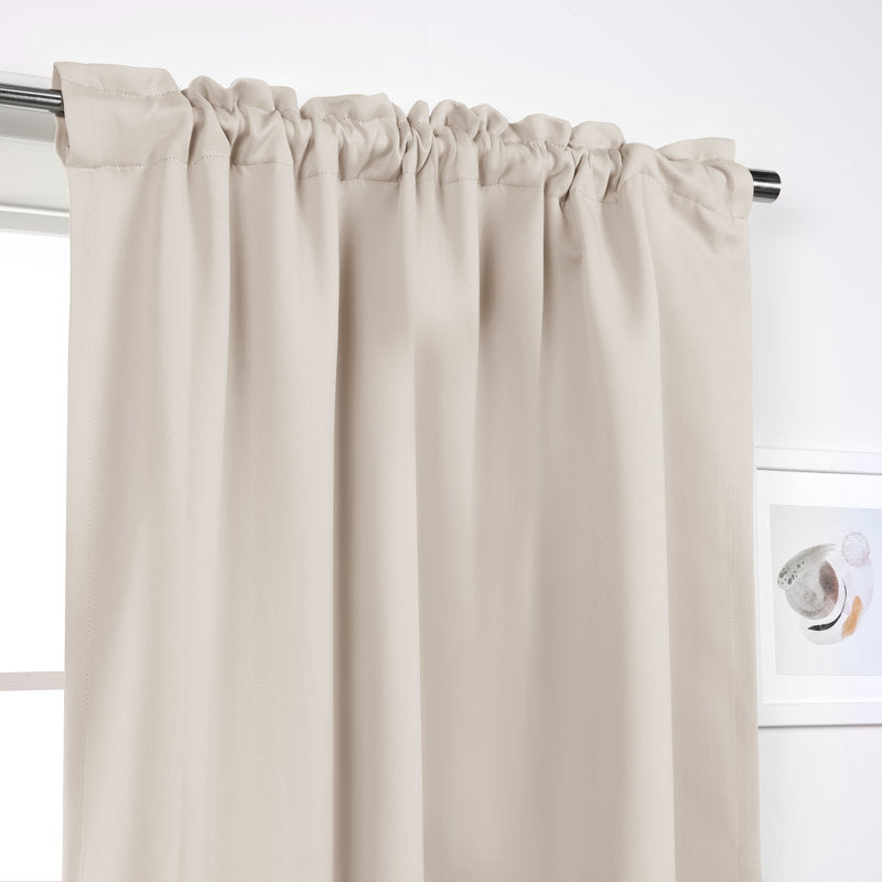 Blackout Thermal Curtain Panels - Solid Polyester Set for Bedrooms