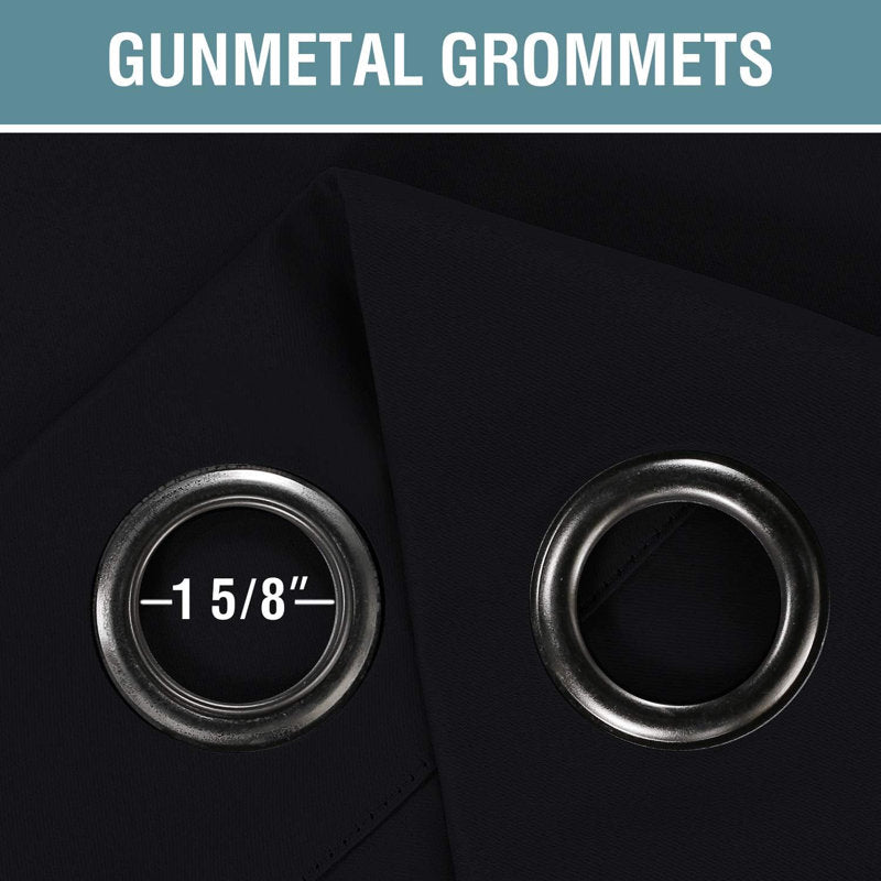 Thermal Insulated Blackout Grommet Curtains for Bedroom & Living Room