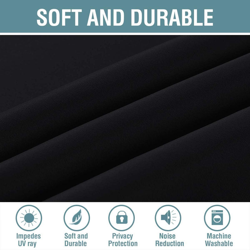 Thermal Insulated Blackout Grommet Curtains for Bedroom & Living Room