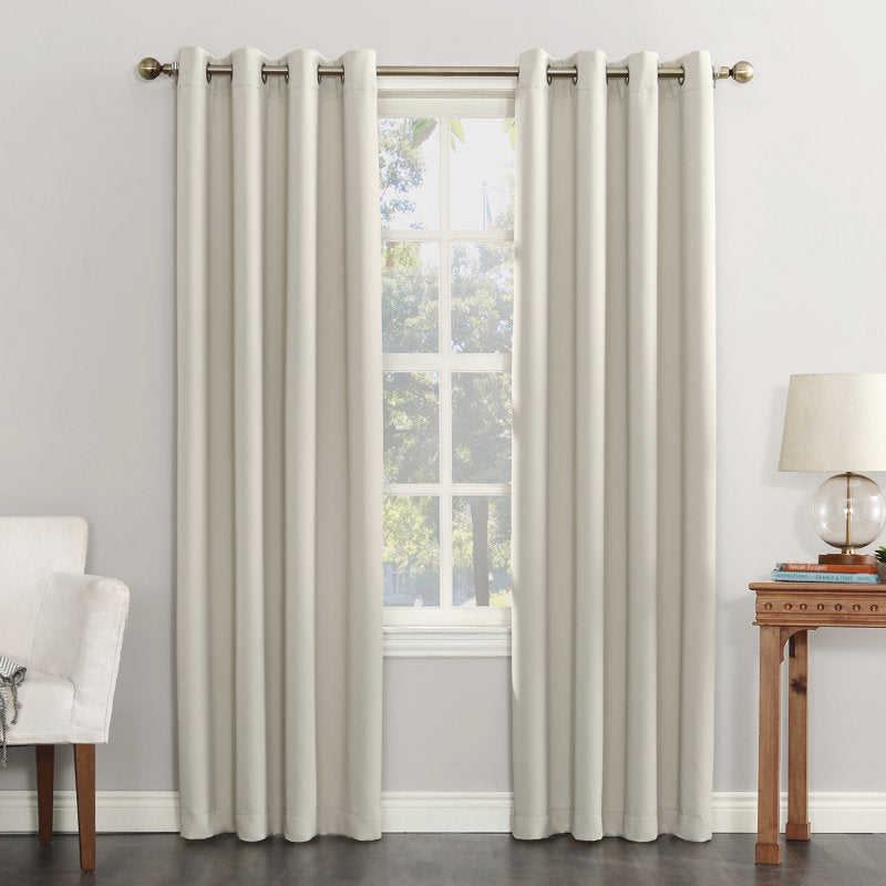 Burrier Blackout Grommet Curtain Panel - Thermal Insulating Polyester