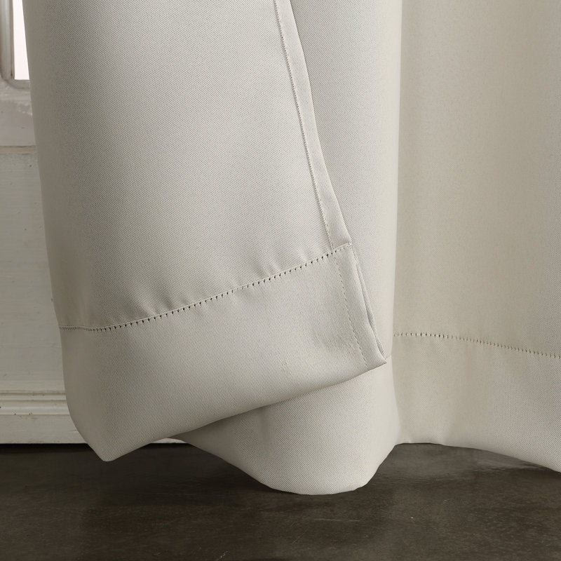 Burrier Blackout Grommet Curtain Panel - Thermal Insulating Polyester