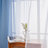 Gradient Sheer Curtains Chiffon Voile Rod Pocket Drapes - Set of 2