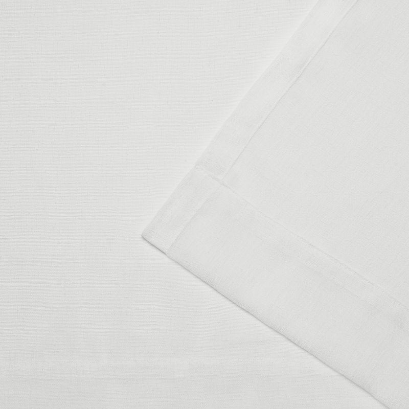 Belgian Sheer Linen Look Curtain Panels - Set of 2 Hidden Tab Top