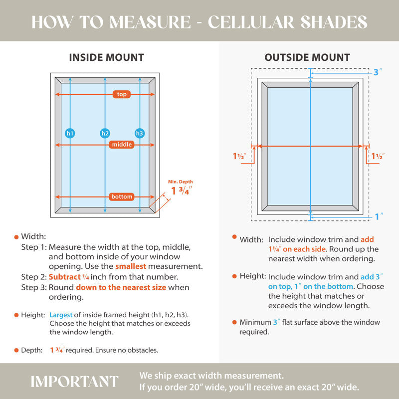 No-Drill Cordless Blackout Cellular Shades | EZ Fit Honeycomb