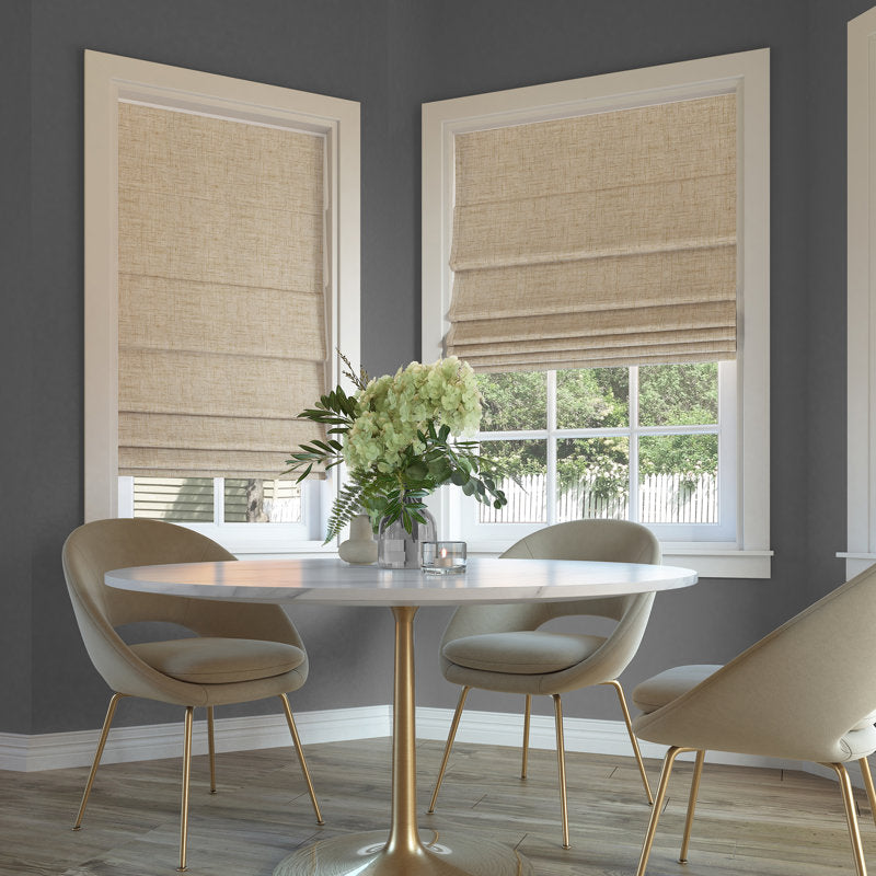 Everton 100% Blackout Cordless Roman Shade - Thermal Window Blind