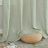 Striped Linen Semi-Sheer Grommet Curtains for Living Room & Bedroom