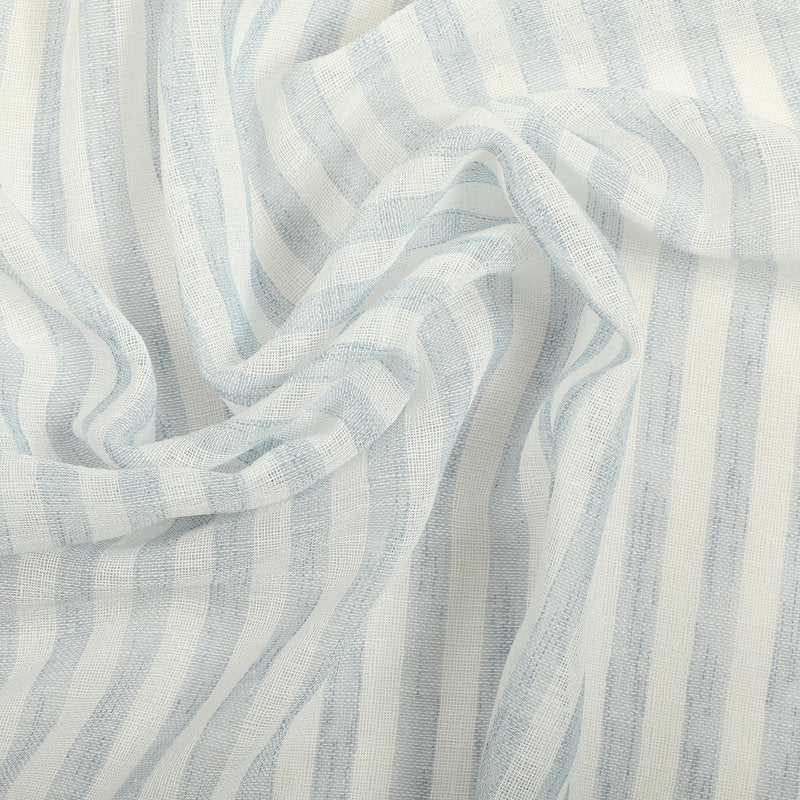 Keirra Striped Kitchen Curtain Set - 3-Piece Tailored Tiers & Valance