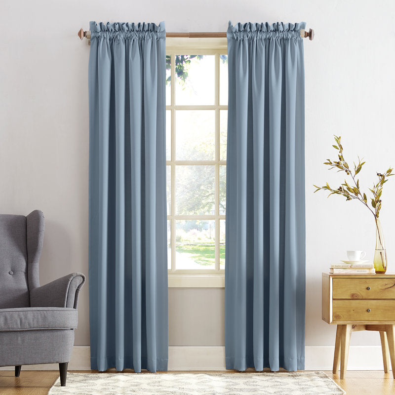 Thermal Room Darkening Curtain - Polyester Rod Pocket Panel