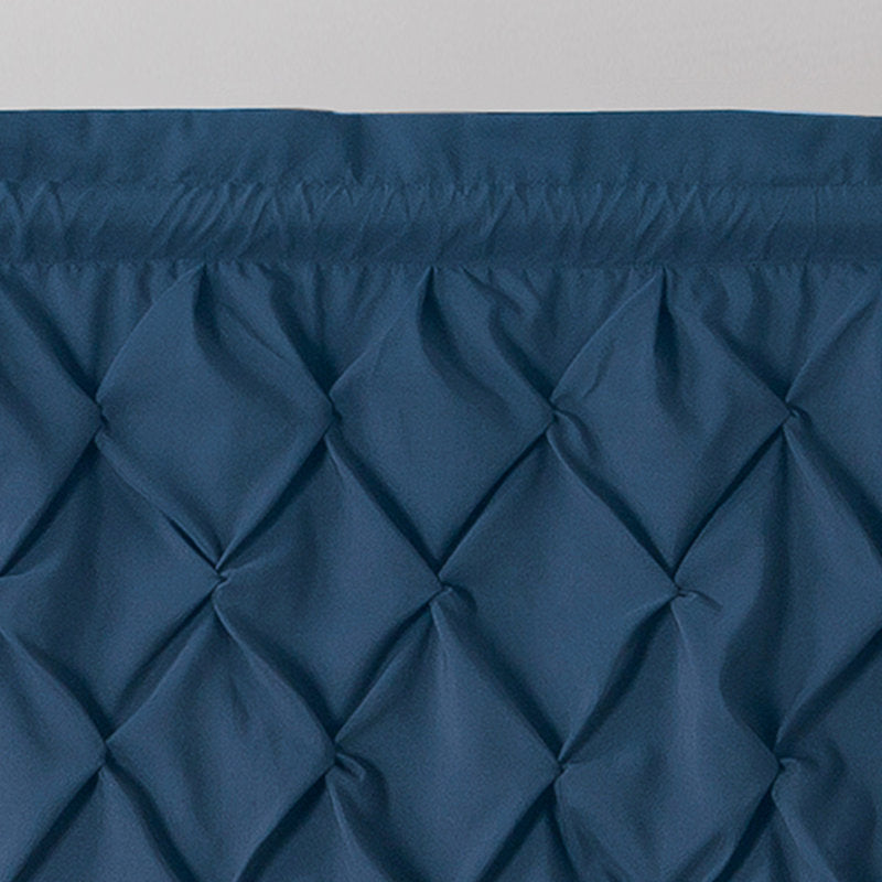 Modern Diamond Textured Window Valance - Polyester Rod Pocket Curtains