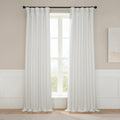 Ottis Faux Linen Room Darkening Curtain Panel - Textured Drapes