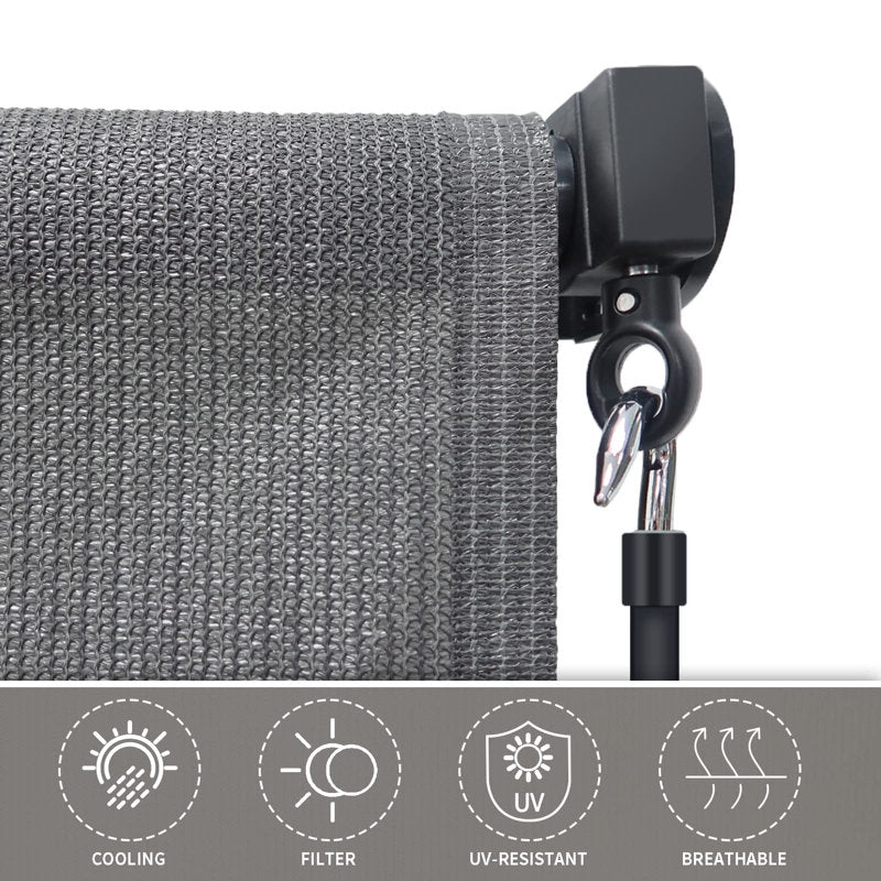 Outdoor Roller Shade - 220GSM HDPE Fabric for Patio & Porch