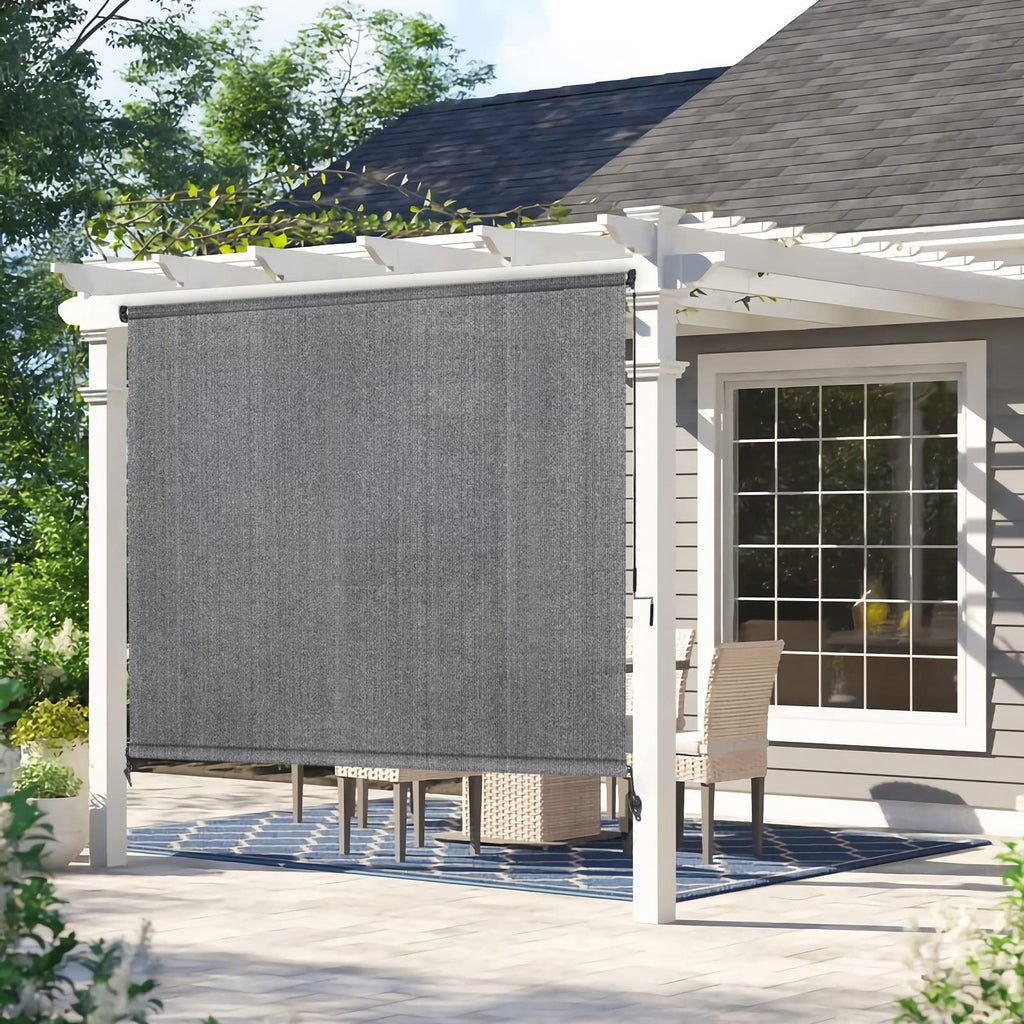 Outdoor Roller Shade - 220GSM HDPE Fabric for Patio & Porch